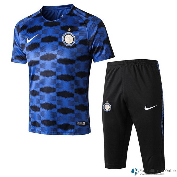 Inter Milan Trainingsshirt Komplett Set 2017-18 Blau Fussballtrikots Günstig